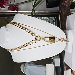 Authentic EUC Louis Vuitton lock and key set #302 Necklace No-Name Chains